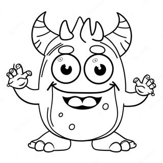 Silly Monster Coloring Page 110524-47064