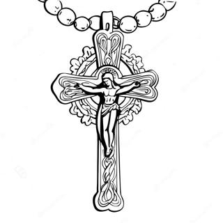 Rosary Coloring Pages