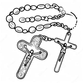 Colorful Rosary For Kids Coloring Page 110628-47152