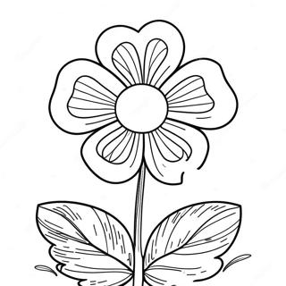 4-H Clover Coloring Pages