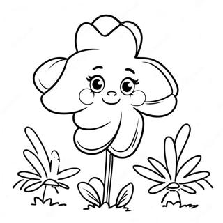 Cute 4 H Clover Coloring Page 110650-47158