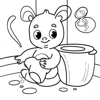 Potty Training Fun Coloring Page 110725-47214