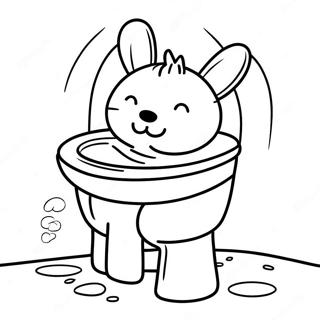 Potty Training Fun Coloring Page 110725-47215