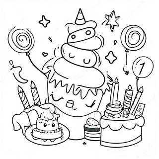 Happy 5th Birthday Coloring Pages