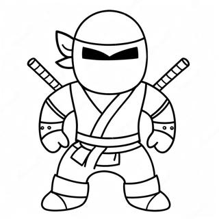 Cool Ninja Roblox Character Coloring Page 110778 47259