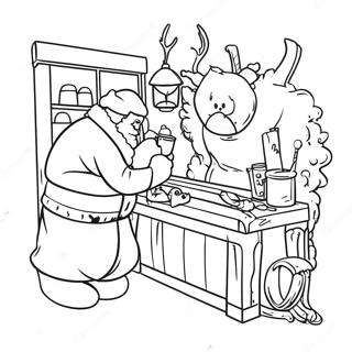 Santa S Workshop Coloring Page 110803-47274