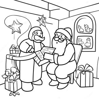 Santa S Workshop Coloring Page 110803-47276