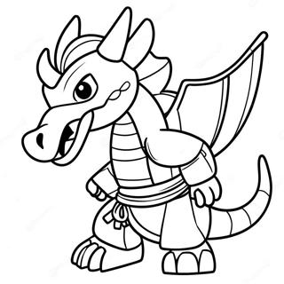 Dragon Ninjago Coloring Pages