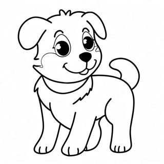 Playful Australian Shepherd Coloring Page 110882-47338