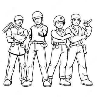 Tbhk Characters In Action Coloring Page 110908-47359