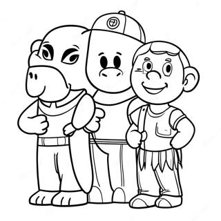 Tbhk Friends Coloring Page 110910 47366