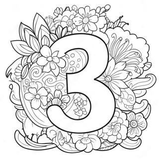 Number 3 Coloring Pages