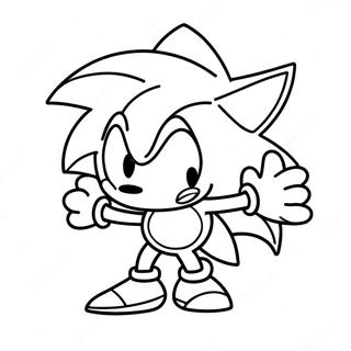 Sonic Silver Coloring Pages