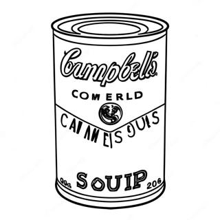 Famous Campbell S Soup Can Coloring Page 111193 47611