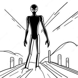 Enderman Coloring Page 111268-47660