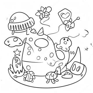 Colorful Island Of Misfit Toys Coloring Page 111371-47744