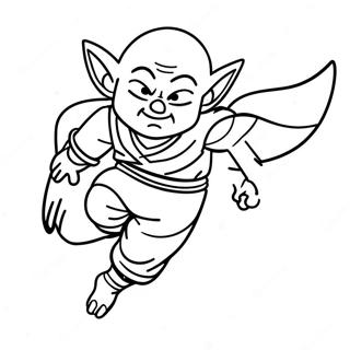 Piccolo Flying Coloring Page 111424-47787