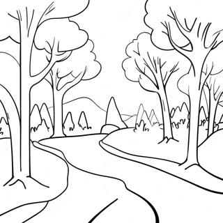 Colorful January Scene Coloring Page 111475-47821