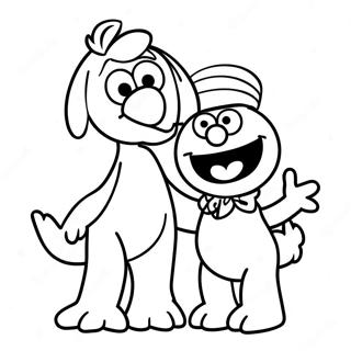 Elmo And Abby Coloring Page 111525-47858