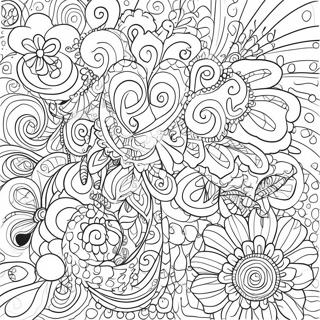 Colorful Groovy Patterns Coloring Page 111552-47882