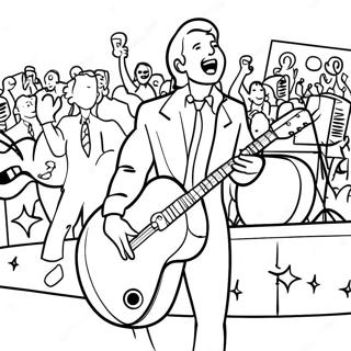 Vintage Rock And Roll Concert Coloring Page 111579 47911