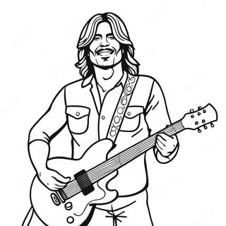 Rock Star On Stage Coloring Page 111580 47915