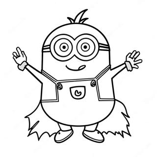 Halloween Minion Coloring Pages