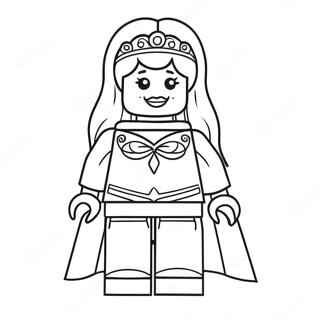 Brave Lego Princess Coloring Page 111733-48032