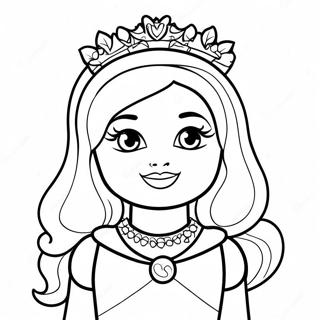 Royal Lego Princess Coloring Page 111734-48033