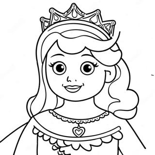 Royal Lego Princess Coloring Page 111734-48035