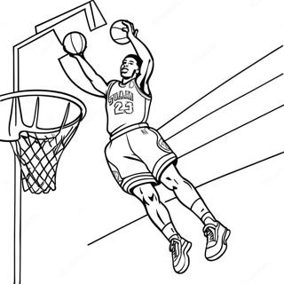 76ers Slam Dunk Coloring Page 111810 48094