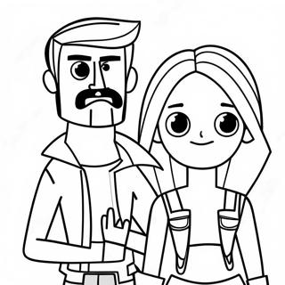 Total Drama Coloring Pages