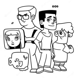 Total Drama Coloring Page 111960-48199