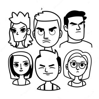 Total Drama Characters Coloring Page 111961-48202