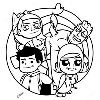 Total Drama Characters Coloring Page 111961-48203