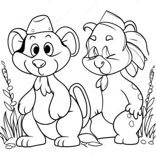 Artistic Ivan With Friends Coloring Page 111987 48228