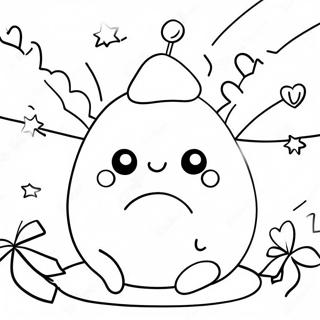 Festive Squishmallow With Christmas Lights Coloring Page 112066-48290