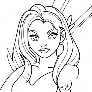 Starfire Coloring Pages