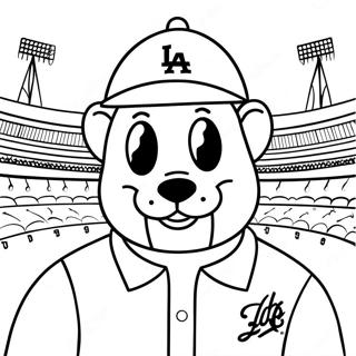 Dodgers Coloring Pages