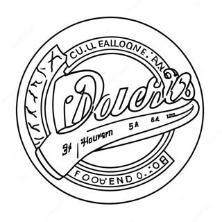 Los Angeles Dodgers Logo Coloring Page 112167 48364