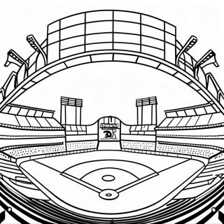 Dodgers Baseball Stadium Coloring Page 112170 48373