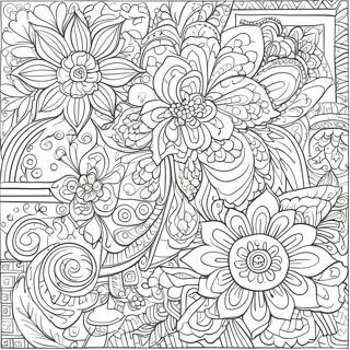 Intricate Folk Art Designs Coloring Page 112193-48385