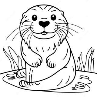 Sea Otter Coloring Pages