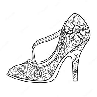 Elegant High Heel Coloring Page 112243-48422