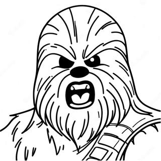 Chewbacca Roaring Coloring Page 112371 48532