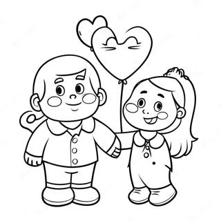 Happy Valentines Day Dad Coloring Pages