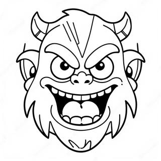 Angry Monster Coloring Page 112419-48559