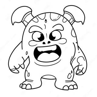 Angry Monster Coloring Page 112419-48560