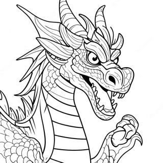 Furious Dragon Coloring Page 112420-48563