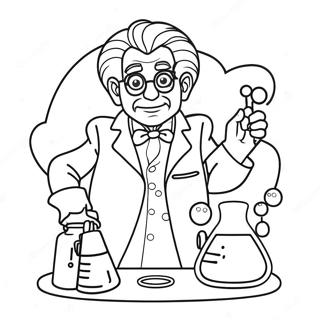 Mad Scientist Coloring Page 112423-48575